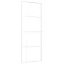 Schiebetür aus ESG-Glas und weißem Aluminium, 76 x 205 cm von , Türen für zu Hause - Ref: Foro24-151681, Preis: 181,25 €, Rab...