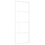 Schiebetür aus ESG-Glas und weißem Aluminium, 76 x 205 cm von , Türen für zu Hause - Ref: Foro24-151681, Preis: 177,64 €, Rab...