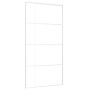 Schiebetür aus ESG-Glas und weißem Aluminium, 102,5 x 205 cm von , Türen für zu Hause - Ref: Foro24-151688, Preis: 169,76 €, ...