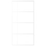 Puerta corredera ESG vidrio y aluminio blanca 102,5x205 cm de , Puertas para el hogar - Ref: Foro24-151688, Precio: 169,65 €,...