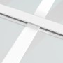 Schiebetür aus ESG-Glas und weißem Aluminium, 102,5 x 205 cm von , Türen für zu Hause - Ref: Foro24-151688, Preis: 169,76 €, ...