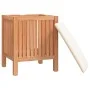 Taburete de baño madera maciza de nogal 40,5x40x52 cm de , Cestas para ropa - Ref: Foro24-350351, Precio: 65,93 €, Descuento: %