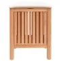 Taburete de baño madera maciza de nogal 40,5x40x52 cm de , Cestas para ropa - Ref: Foro24-350351, Precio: 65,93 €, Descuento: %