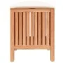 Solid walnut wood bathroom stool 40.5x40x52 cm by , Laundry baskets - Ref: Foro24-350351, Price: 67,38 €, Discount: %