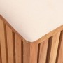 Badezimmerhocker aus massivem Walnussholz, 40,5 x 40 x 52 cm von , Wäschekörbe - Ref: Foro24-350351, Preis: 67,38 €, Rabatt: %