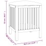 Badezimmerhocker aus massivem Walnussholz, 40,5 x 40 x 52 cm von , Wäschekörbe - Ref: Foro24-350351, Preis: 67,38 €, Rabatt: %