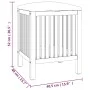 Taburete de baño madera maciza de nogal 40,5x40x52 cm de , Cestas para ropa - Ref: Foro24-350351, Precio: 65,93 €, Descuento: %
