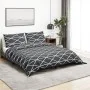 Juego de funda nórdica algodón gris 260x240 cm de , Fundas de nórdico - Ref: Foro24-136052, Precio: 31,82 €, Descuento: %