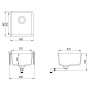 Küchenspüle mit weißer Granitschüssel von vidaXL, Sinkt - Ref: Foro24-144869, Preis: 137,07 €, Rabatt: %