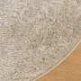 ISTAN beige Langhaar-Teppich in glänzender Optik, Ø 80 cm von , Teppiche - Ref: Foro24-375657, Preis: 21,24 €, Rabatt: %
