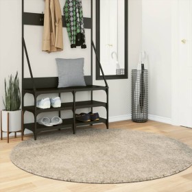 ISTAN beige Langhaar-Teppich in glänzender Optik, Ø 160 cm von , Teppiche - Ref: Foro24-375660, Preis: 60,34 €, Rabatt: %