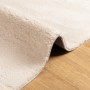 Alfombra de pelo corto suave lavable HUARTE beige 160x160 cm de , Alfombras - Ref: Foro24-375021, Precio: 82,39 €, Descuento: %