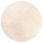 Alfombra de pelo corto suave lavable HUARTE beige Ø 100 cm de , Alfombras - Ref: Foro24-375028, Precio: 42,74 €