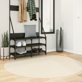 HUARTE cremefarbener waschbarer weicher Kurzflorteppich Ø 160 cm von , Teppiche - Ref: Foro24-375049, Preis: 84,45 €, Rabatt: %
