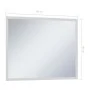 Espejo de pared de baño con LED y sensor táctil 80x60 cm de vidaXL, Espejos - Ref: Foro24-144736, Precio: 140,09 €, Descuento: %