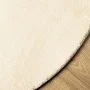 HUARTE cremefarbener waschbarer weicher Kurzflorteppich Ø 160 cm von , Teppiche - Ref: Foro24-375049, Preis: 84,45 €, Rabatt: %