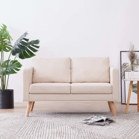 2 seater cream fabric sofa by vidaXL, Sofas - Ref: Foro24-281351, Price: 243,09 €, Discount: %