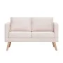 2 seater cream fabric sofa by vidaXL, Sofas - Ref: Foro24-281351, Price: 243,09 €, Discount: %