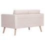 2 seater cream fabric sofa by vidaXL, Sofas - Ref: Foro24-281351, Price: 247,03 €, Discount: %