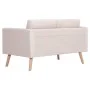 2 seater cream fabric sofa by vidaXL, Sofas - Ref: Foro24-281351, Price: 243,09 €, Discount: %