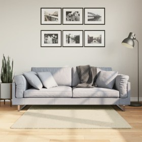 HUARTE cremefarbener, waschbarer, weicher Kurzflor-Teppich 120 x 120 cm von , Teppiche - Ref: Foro24-375037, Preis: 53,72 €, ...