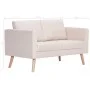 2-Sitzer-Sofa aus cremefarbenem Stoff von vidaXL, Sofas - Ref: Foro24-281351, Preis: 243,09 €, Rabatt: %