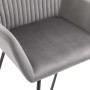 Esszimmerstühle aus grauem Samt, 2 Einheiten von vidaXL, Essstühle - Ref: Foro24-249804, Preis: 177,89 €, Rabatt: %
