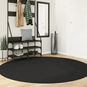HUARTE washable soft short pile rug black Ø 200 cm by , Rugs - Ref: Foro24-375126, Price: 109,52 €, Discount: %