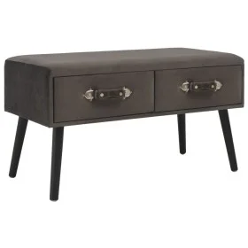 Mesa de centro de terciopelo gris 80x40x46 cm de vidaXL, Mesas de centro - Ref: Foro24-247547, Precio: 67,18 €, Descuento: %