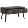 Mesa de centro de terciopelo gris 80x40x46 cm de vidaXL, Mesas de centro - Ref: Foro24-247547, Precio: 67,18 €, Descuento: %