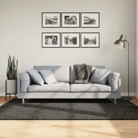 ISTAN anthrazitfarbener Langflor-Teppich in glänzender Optik, 140 x 200 cm von , Teppiche - Ref: Foro24-375641, Preis: 59,25 ...