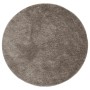 ISTAN gray shiny look long pile rug Ø 80 cm by , Rugs - Ref: Foro24-375681, Price: 21,05 €, Discount: %