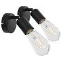2 Stück Strahlerlampe mit 2W schwarzen E27-Glühbirnen von vidaXL, Strahler und Reflektoren - Ref: Foro24-281411, Preis: 21,34...