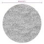 Alfombra pelo largo aspecto brillante ISTAN gris Ø 80 cm de , Alfombras - Ref: Foro24-375681, Precio: 20,82 €, Descuento: %