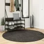 ISTAN anthracite shiny look long pile rug Ø 160 cm by , Rugs - Ref: Foro24-375648, Price: 55,58 €, Discount: %