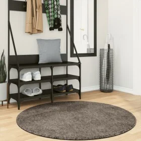 Langflor-Teppich ISTAN in grauer glänzender Optik, Ø 120 cm von , Teppiche - Ref: Foro24-375683, Preis: 38,03 €, Rabatt: %