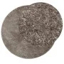 ISTAN gray shiny look long pile rug Ø 120 cm by , Rugs - Ref: Foro24-375683, Price: 38,03 €, Discount: %