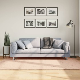 HUARTE rosa waschbarer weicher Kurzflorteppich 140x200 cm von , Teppiche - Ref: Foro24-375153, Preis: 55,02 €, Rabatt: %