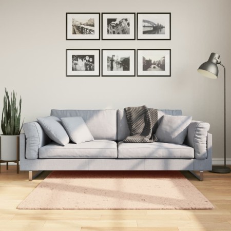 Alfombra de pelo corto suave lavable HUARTE rosado 120x120 cm de , Alfombras - Ref: Foro24-375151, Precio: 38,38 €, Descuento: %