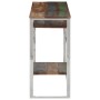 Console table silver stainless steel solid recycled wood by , console tables - Ref: Foro24-350008, Price: 99,73 €, Discount: %