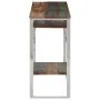 Console table silver stainless steel solid recycled wood by , console tables - Ref: Foro24-350008, Price: 98,84 €, Discount: %