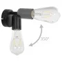 2 Stück Strahlerlampe mit 2W schwarzen E27-Glühbirnen von vidaXL, Strahler und Reflektoren - Ref: Foro24-281411, Preis: 21,08...