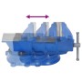 Tornillo de banco hierro fundido azul 150 mm de , Abrazaderas y tornillos - Ref: Foro24-154640, Precio: 67,81 €, Descuento: %