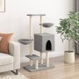 Katzenkratzbaum mit hellgrauen Sisalstämmen, 117 cm von , Katzenmöbel - Ref: Foro24-172119, Preis: 50,78 €, Rabatt: %