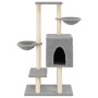 Katzenkratzbaum mit hellgrauen Sisalstämmen, 117 cm von , Katzenmöbel - Ref: Foro24-172119, Preis: 50,78 €, Rabatt: %