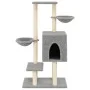 Rascador para gatos con postes de sisal gris claro 117 cm de , Mobiliario para gatos - Ref: Foro24-172119, Precio: 49,92 €, D...