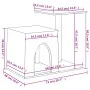 Rascador para gatos con postes de sisal gris claro 50,5 cm de , Mobiliario para gatos - Ref: Foro24-172125, Precio: 24,13 €, ...