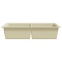 Granite kitchen sink with two beige bowls by vidaXL, Sinks - Ref: Foro24-144851, Price: 301,64 €, Discount: %