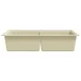 Granite kitchen sink with two beige bowls by vidaXL, Sinks - Ref: Foro24-144851, Price: 266,13 €, Discount: %