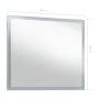 Espejo de pared de baño con LED 80x60 cm de vidaXL, Espejos - Ref: Foro24-144727, Precio: 87,16 €, Descuento: %